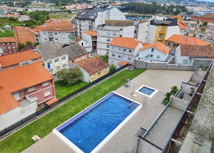Apartmán Desconectaengalicia Atico La Perla, Piscina Y Pista Tenis Sanxenxo